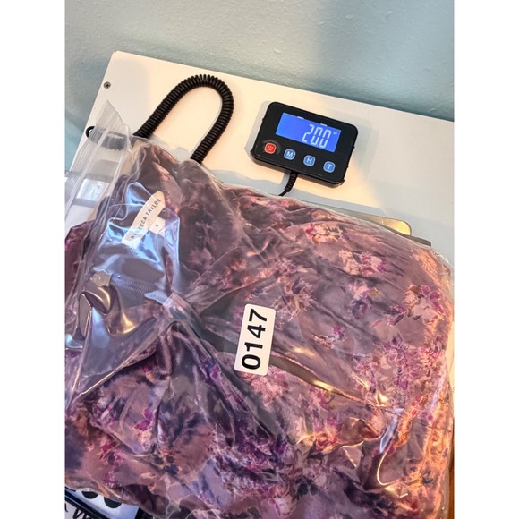 Rebecca Taylor Silk Blend Floral Velvet Midi Dress Purple Puff Sleeve Size 6 - Picture 11 of 11